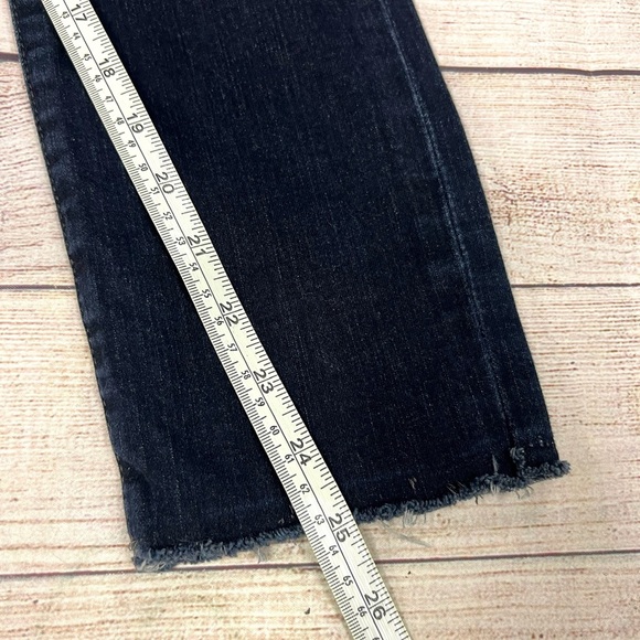 Lucky Brand Brooke Skinny Dark Wash Ankle Raw Hem Jeans Size 4/27 - Picture 11 of 11